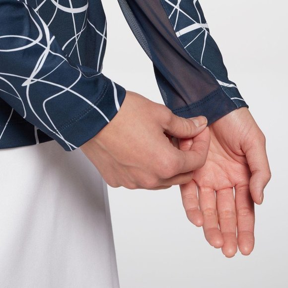 Slazenger Women's UV 1/4 Zip Long Sleeve Golf Shirt - Picture 4 of 7